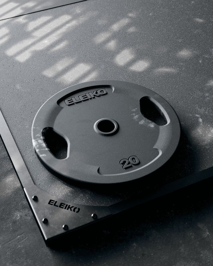 Диск обрезиненный с ручками Eleiko (Grip Plate), 10кг 3085671-10 фото
